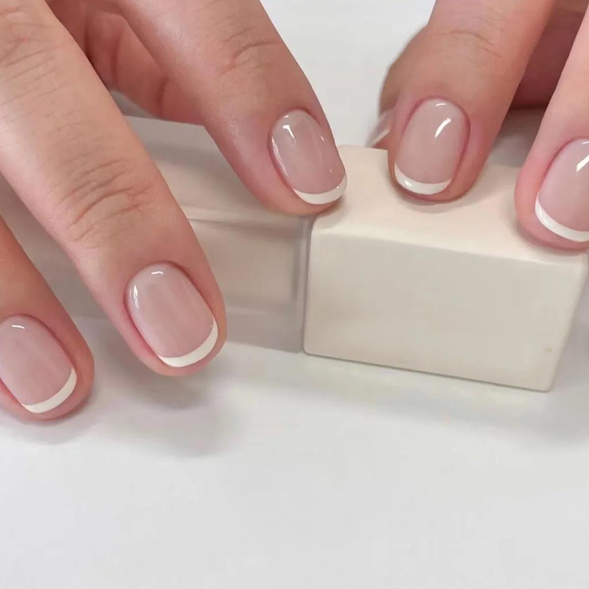 24 Stück Nailart Tragender Nagel Nackter Nagelaufkleber Nailart Stück Tragender Nagel Stück Gefälschter Nagel Einfaches Nagel Stück
