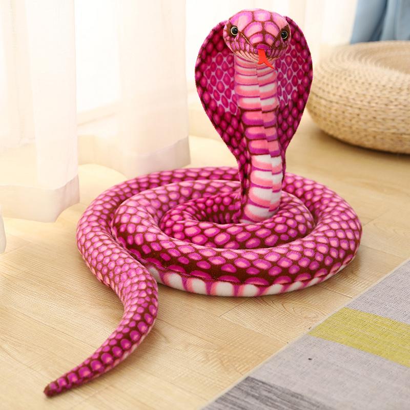 80/170/240 cm Simulierte Bunte Cobra Plüsch Spielzeug Kuscheltiere Schlangen Plüschtiere Puppe Lustige Parodie Witz Stofftiere wohnkultur 170cm