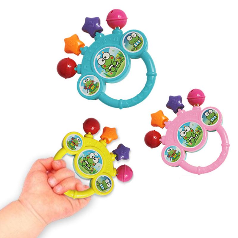 Neue Cartoon Infant Baby Glocke Rasseln Neugeborene Spielzeug Hand Spielzeug Instrumente Musik Spielzeug
