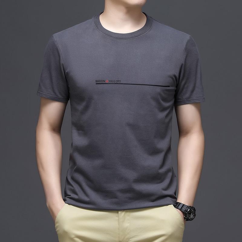 Neues Herren Kurzarm T-Shirt Rundhals Pullover Sommer Halbarm T-Shirt Mode T-Shirt Herrenbekleidung XXL