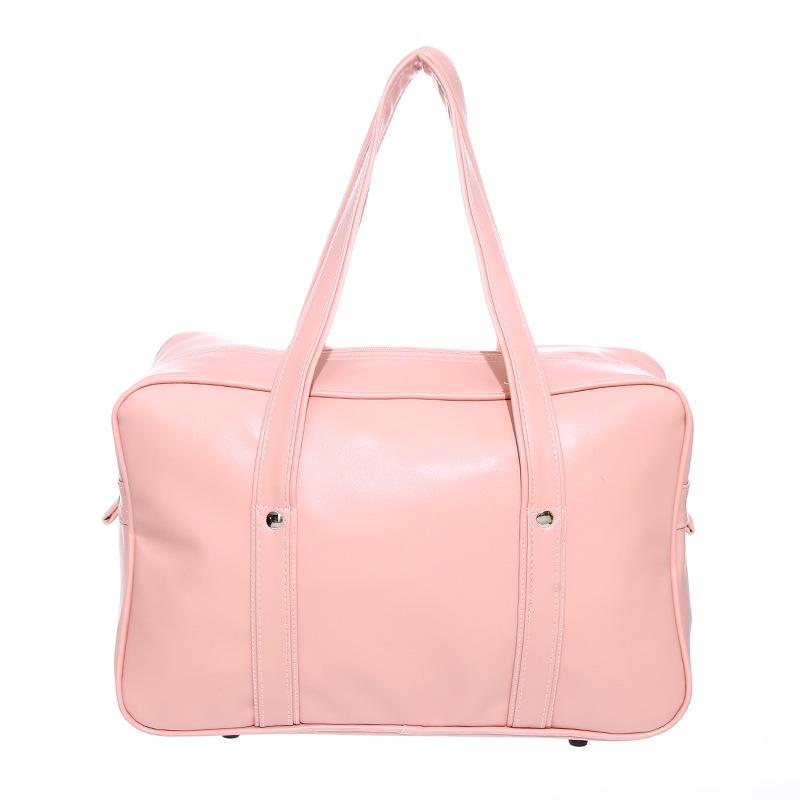 SCIONE College Student Wind Sekundäres Element Anime COS Uniform Tasche Japanische JK Commute Umhängetasche 18 inches rosa
