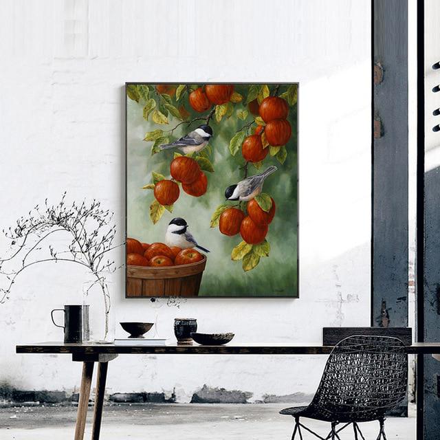 DIY Vögel Landschaft Malerei Runde Strass Diamant Stickerei Handarbeit Mosaik Kreuzstich 20X30