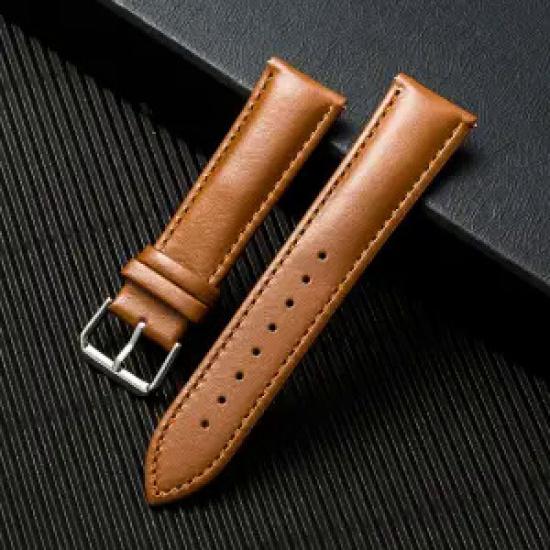18 mm 20 mm 22 mm Leder-Uhrenarmband, echtes Leder-Uhrenarmband, universelle Dornschließe, Uhrenzubehör, Rindsleder, wasserdichtes Armbandzubehör 13mm