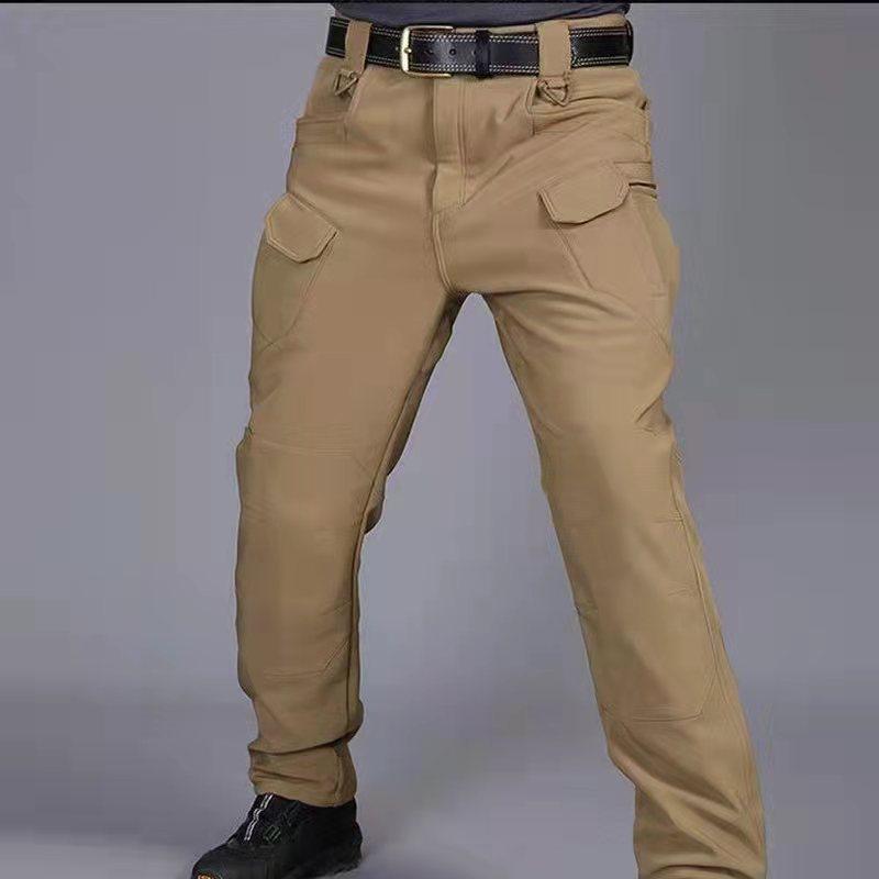 Neue Herren Casual wasserdichte Outdoor-Trekking-taktische Hose, atmungsaktive Arbeitshose mit mehreren Taschen, Cargohose, Militär-Armeehose, Übergröße 6XL braun