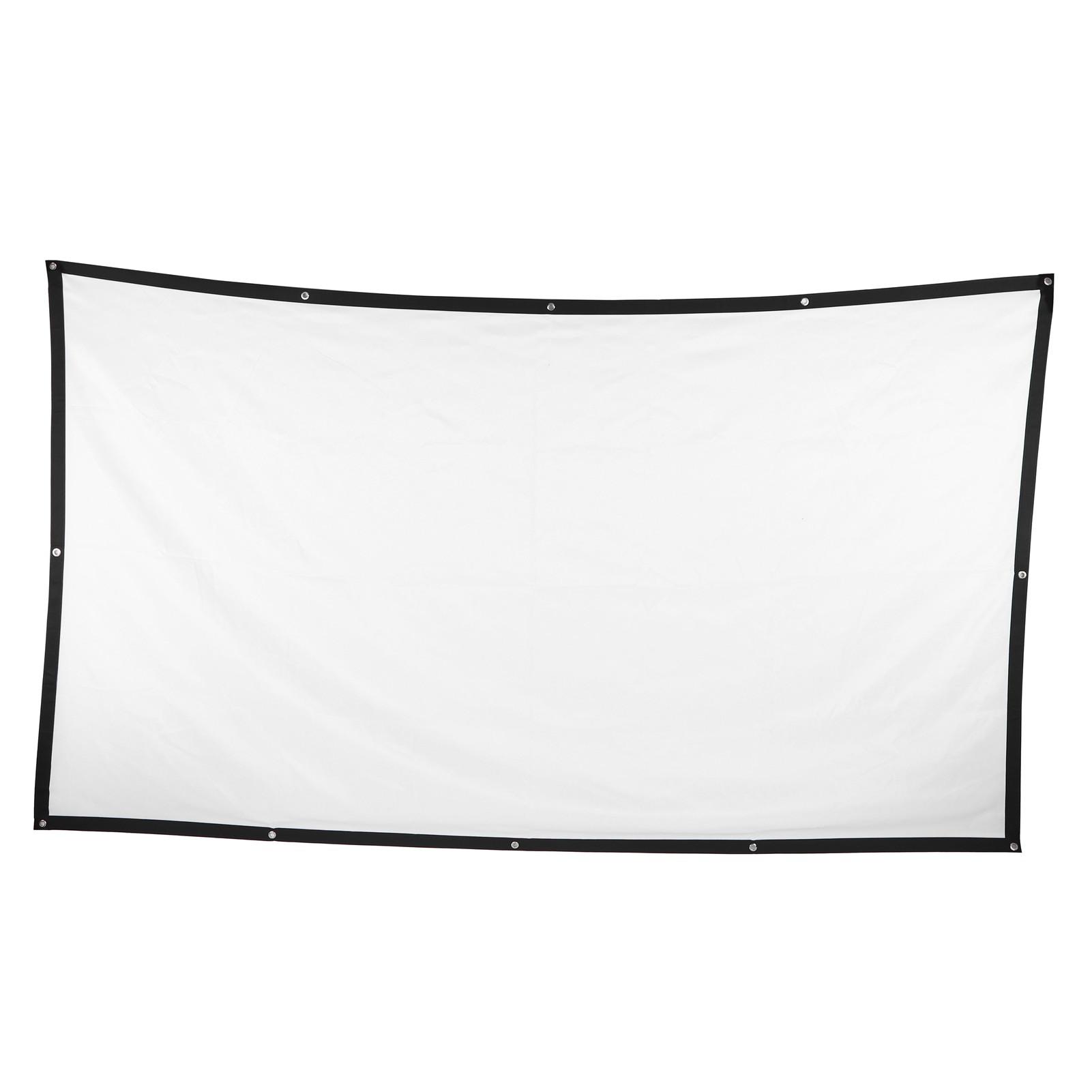 Outdoor-Leinwand 120 Zoll Faltbar Knitterarm 16:9 HD Tragbarer Vorhang für Heimkino