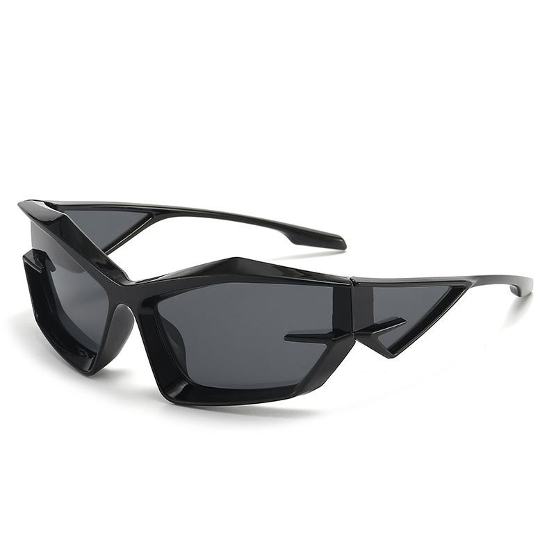 Retro Y2K Sonnenbrille Mode Cat Eye Irreguläre Brille Herren Outdoor Bewegung Sonnenbrille Steampunk nicht polarisiert Sonnenschutzbrille