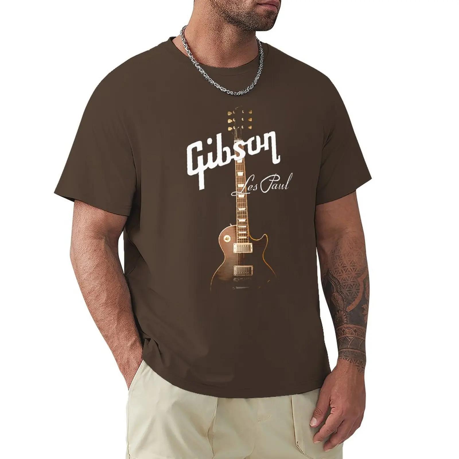 Coole Gibson Gitarre T-Shirts Graphic Tee Herren Gibson T-shirts Rock Grunge Musik Liebhaber T-shirts Hipster Tops Hip Hop Casual Tops S grün