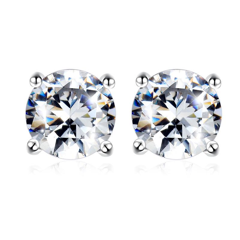 Trendy Hip-Hop Magnetische Zirkon Clip-On Ohrringe für Männer - Stylische Fake Ohrstecker