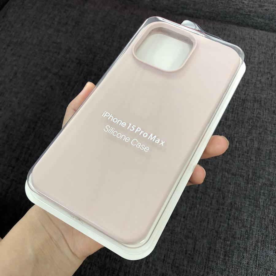 Ins Chic Flüssigsilikon Vollständig abgedeckte weiche Gel-Gummi-Telefonhülle Schutzhülle für iPhone 16 15 14 Pro Max 14Plus 15Plus XR XS Max 11 12 13 Pro Max iPhone 14 Pro Max hellrosa