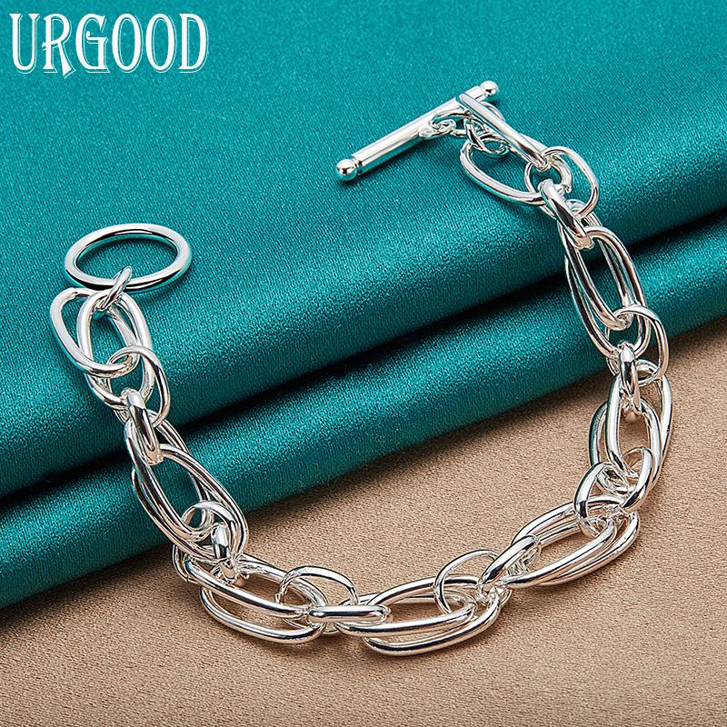 925 Sterling Silber Armband Partygeschenke Modeschmuck 20cm