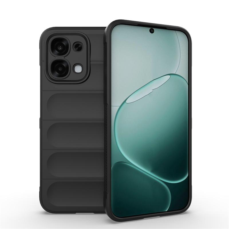 Vollständige Abdeckung für Oppo A6 Pro Hülle Stoßfest Stoßfest Weiches Silikon Vollständige Rückseite Hülle für Oppo A6 Pro Hülle für Oppo A6 Pro Abdeckung Oppo A6 Pro 4GGlobal schwarz