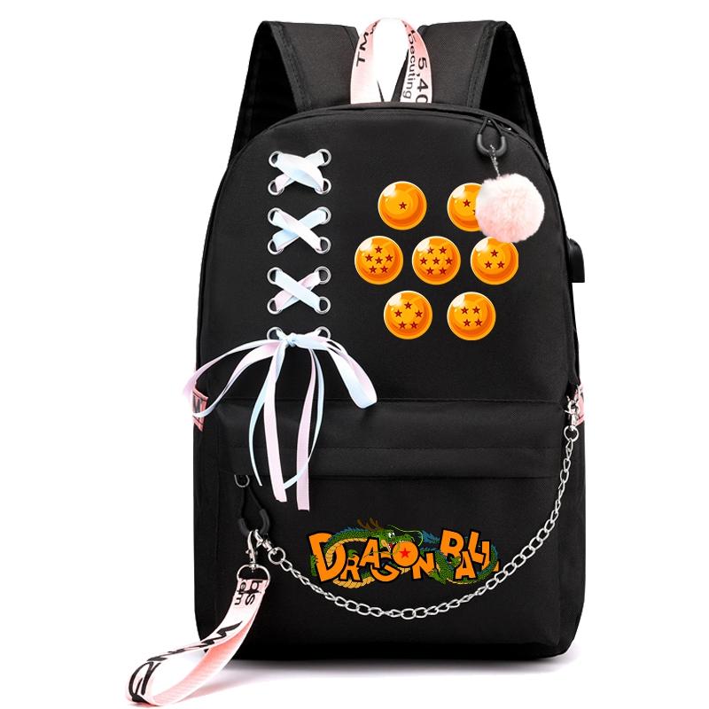 Anime Dragon Ball Rucksack Student Büchertasche für Mädchen Zurück Zur Schule Rucksack Kawaii Rucksack Tasche Frauen Reisetasche Mochila