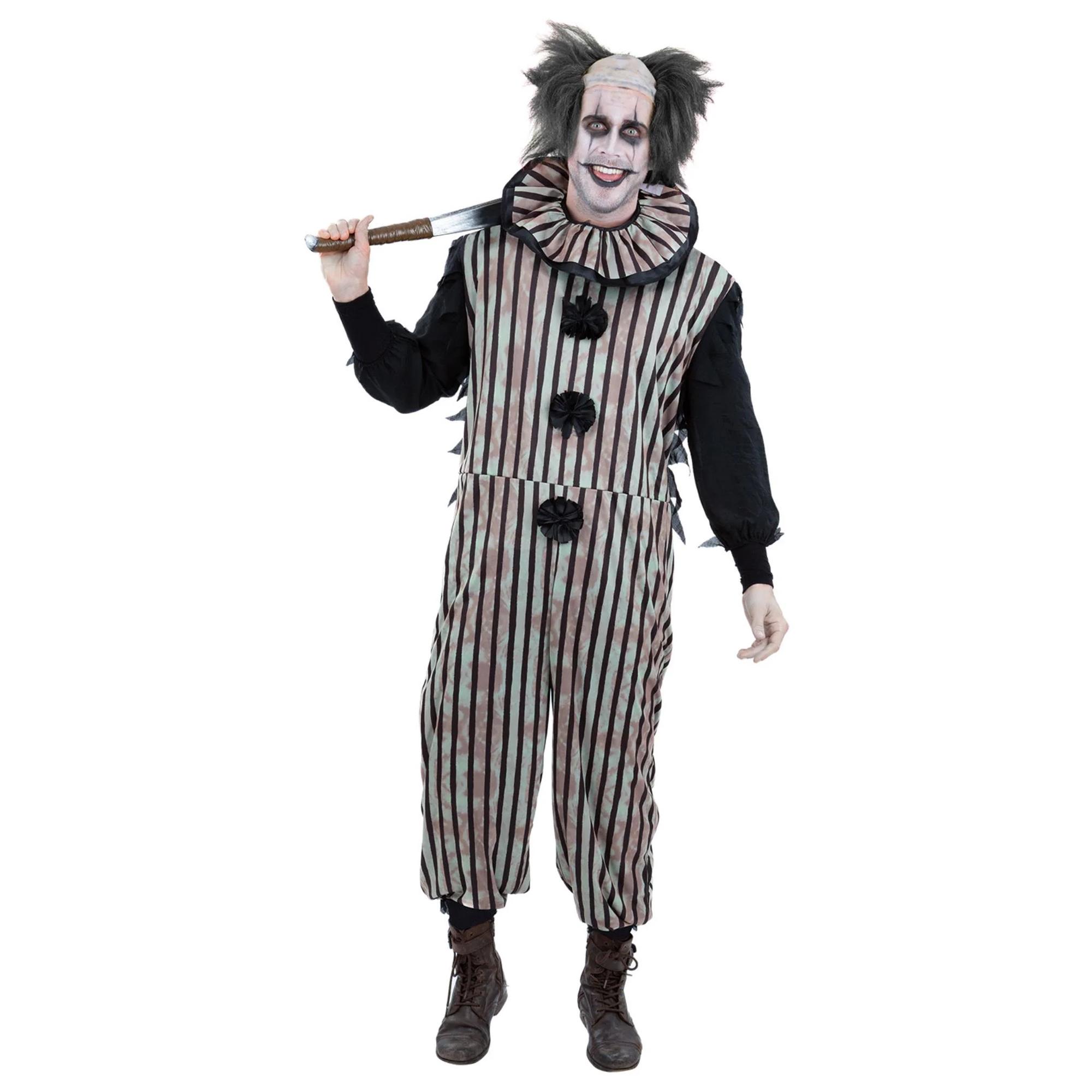 Smiffys Herren Vintage Clown Kostüm M weiß/schwarz