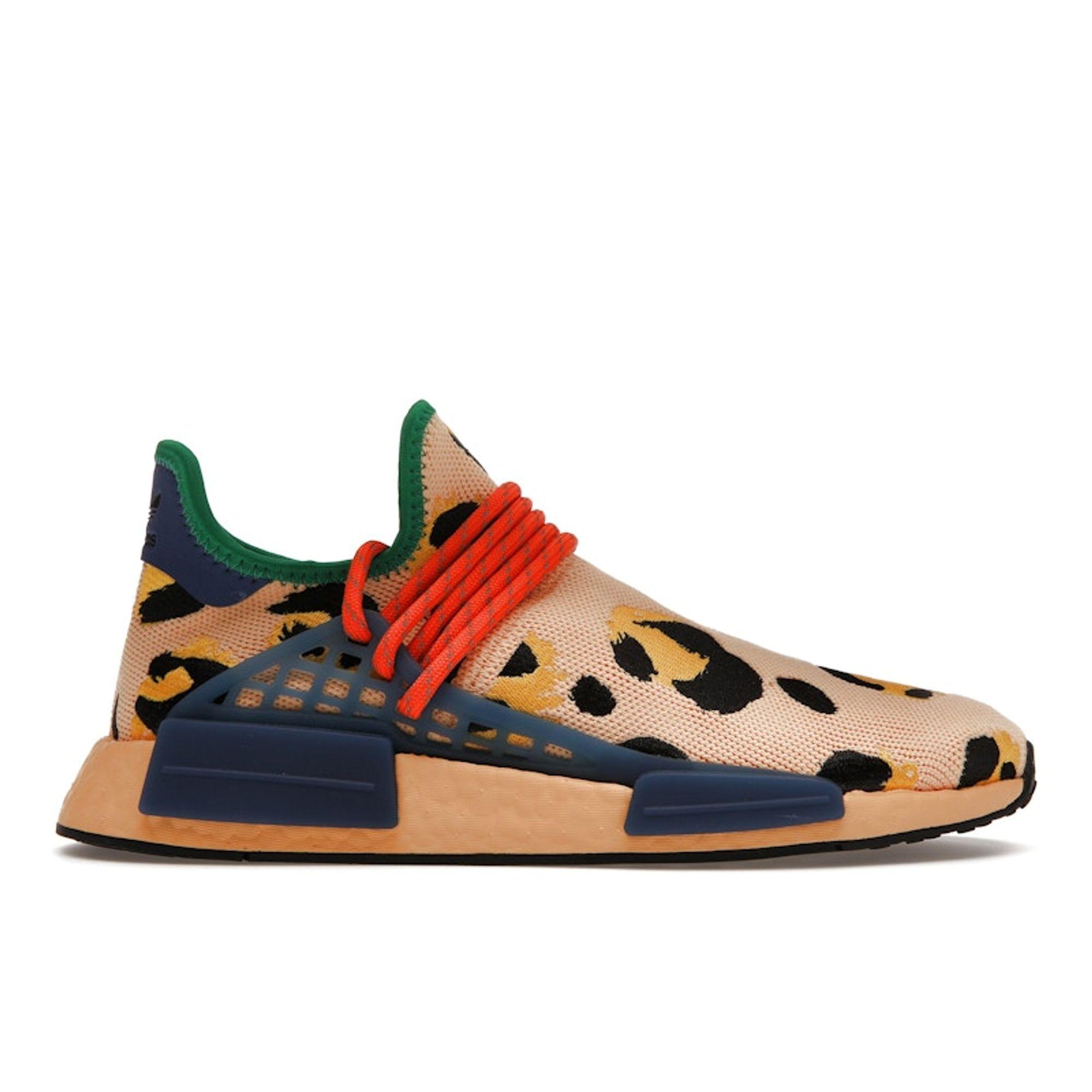 Pharrell x adidas NMD Human Race Animal Print - Pulse Amber Unisex-Sneaker Mehrfarbig Bold-Gold Schwarz HP3221 47⅓