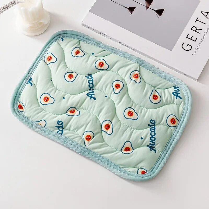 Weiches, atmungsaktives Kissen für Kleintiere, dickes, kühles Bett, für Meerschweinchen, Chinchillas, Ratten, Kaninchen, Nest, Hausbett, Nest, Bett, Käfig, Schlafmatte grün