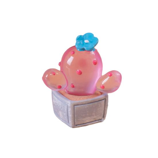 Home Desktop Künstliche Kunststoffpflanze im Topf, stacheliger Glaskaktus, Desktop-Ornament, Verzierungen, Bürokaktus 9
