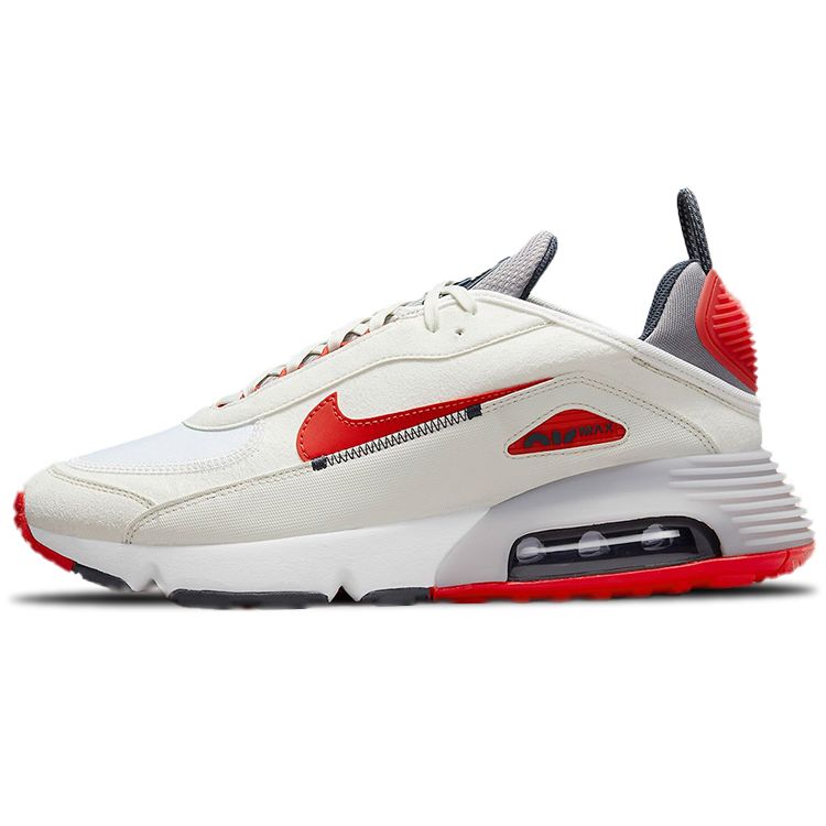 Nike Air Max 2090 Weiß Chile Rot Herren Sneaker Summit-White Cement-Grey Thunder-Blue DH7708-100 39