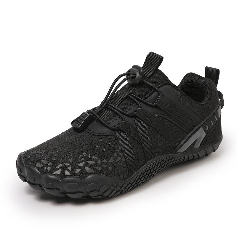 Barfußschuhe für Kinder Jungen Mädchen Sneaker Natürliche Spreizschuhe Kleinkind Großes Kind 35 schwarz
