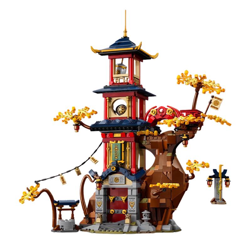 Energie Tempel Bausteine Modell Anime Figur Ninja Puppen Ziegel Sets Kinder Puzzle Spielzeug Weihnachtsgeschenke Dekoration