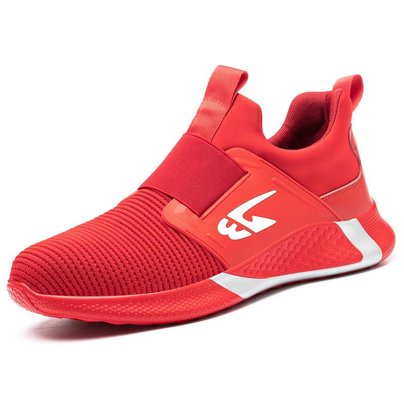Sicherheitsschuhe Herren Schuhe Arbeitsschuhe Stahlkappe Schuhe Anti-Pannen-Sicherheitsschuhe Damen Herren Arbeitsturnschuhe Industrieschuhe 40 rot