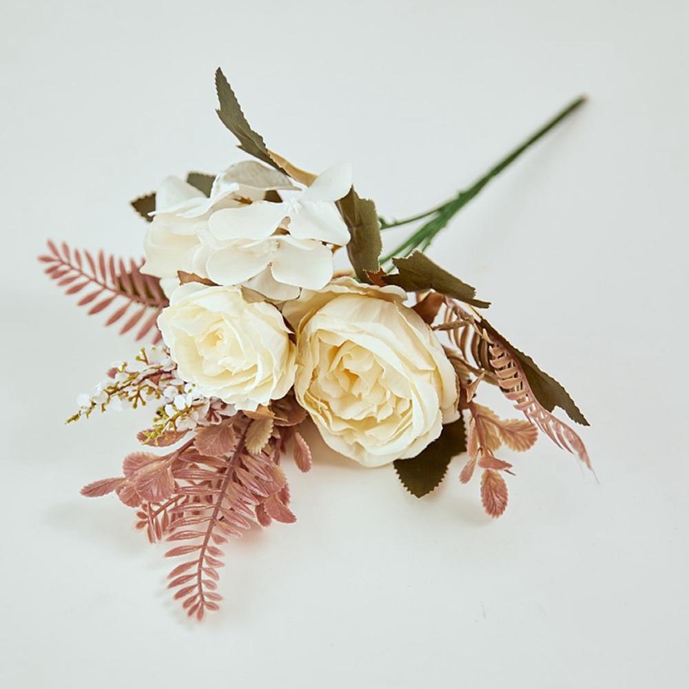 Künstliche Halbstrauch-Pfingstrose-Blumen-Hochzeitsstuhl-Rückseiten-Blumen-weiche Beschaffenheits-Seidenblume-Valentinstag-Dekorations-Requisiten 1pcs