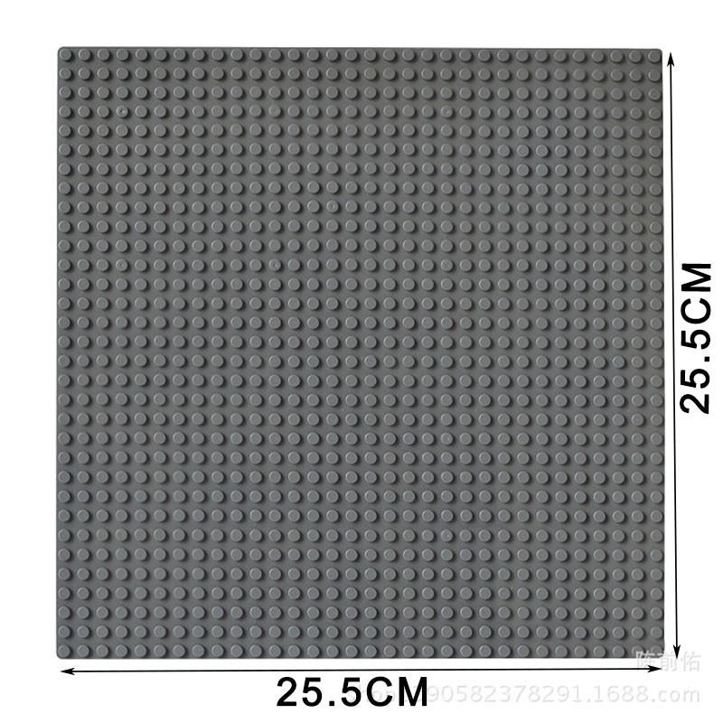 10 x 10 Zoll große Abzieh- und Klebegrundplatten, selbstklebende Bausteinplatten, kompatibel mit allen gängigen Marken, Baustein-DIY-Spielzeug, Geschenk für Kinder dunkelgraue