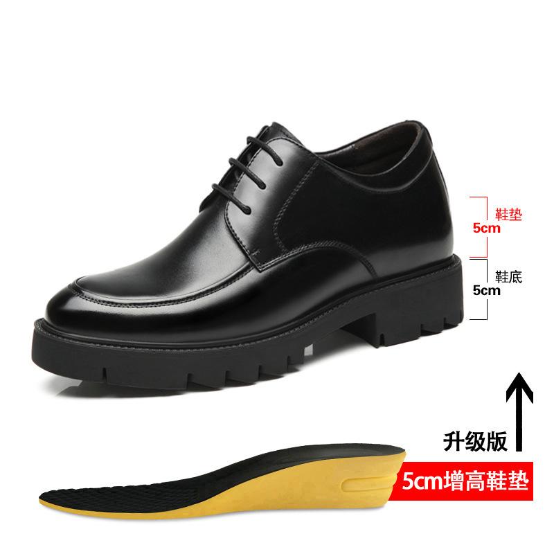 Kleid Herrenschuhe Business Lederschuhe Herren Innenhöhe Erhöhung 10cm8cm dicke Sohle Höhe Erhöhung Freizeitschuhe Britisches Leder Herrenschuhe 44