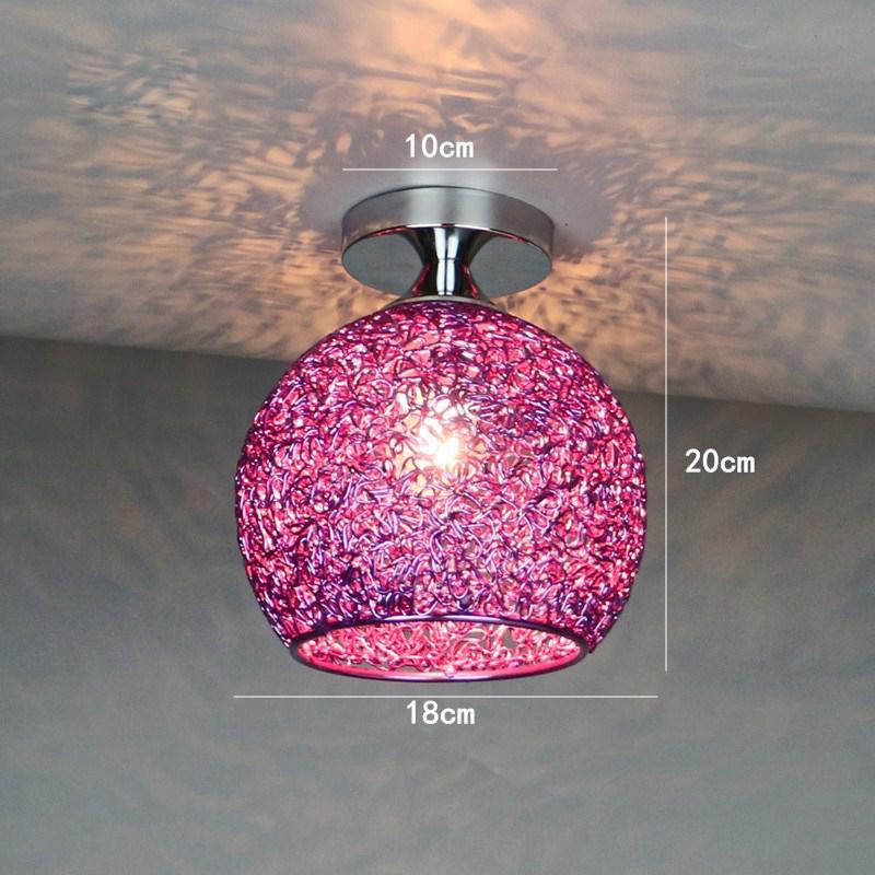 1 stücke Moderne Bunte LED Decke Lampe Schlafzimmer Kinderzimmer Balkon Gang Korridor Hause Lampe Beleuchtung (Ohne Glühbirne) violett