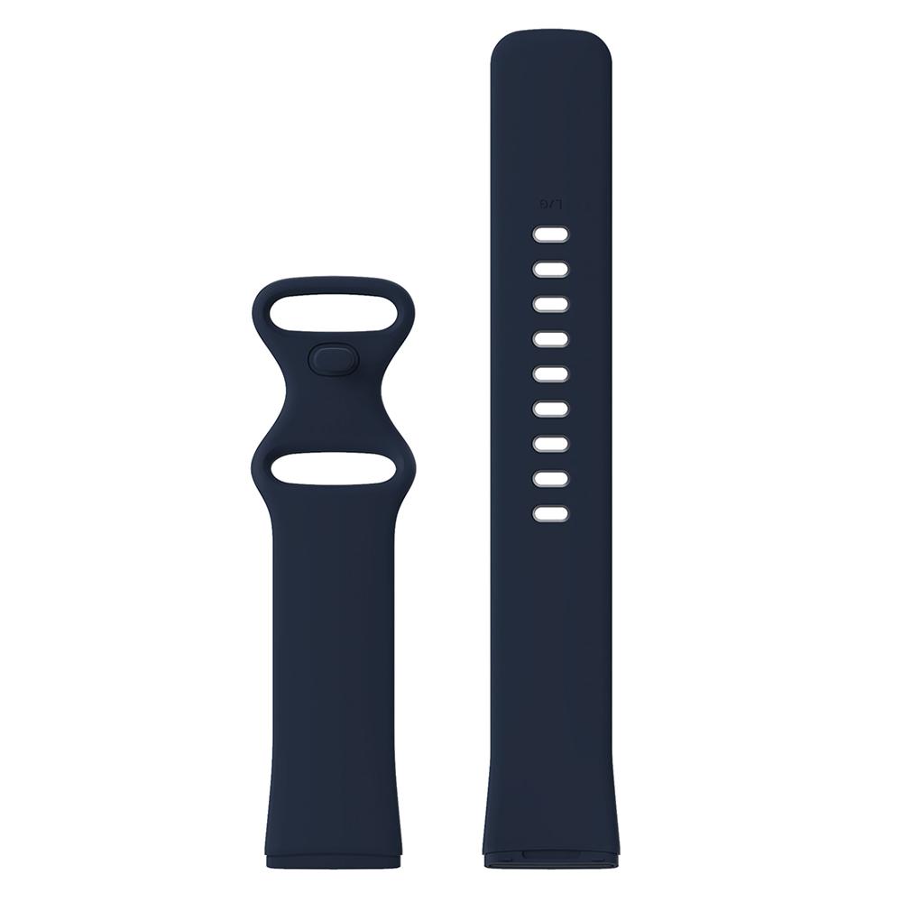 Silikonarmband für Fitbit Versa 3/4 Smart Watch Band Ersatzarmband für Fitbit Sense L navy blau