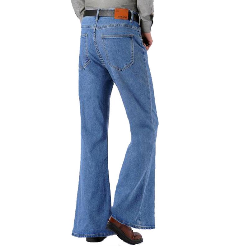 Jeans Herren Herrenmode Retro Big Flared Pants Loose Denim Flared Pants 38 hellblaue