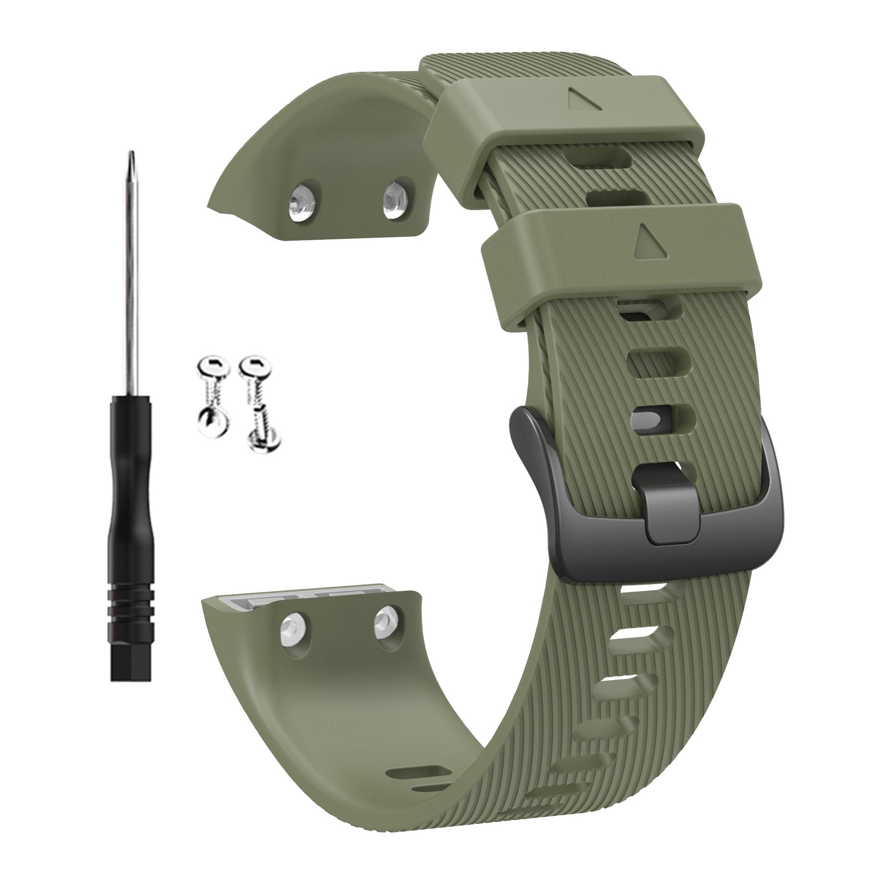 Armband für Garmin Forerunner 35 Smartwatch-Armband Silikon-Armbänder für Garmin Forerunner 30 Armband Uhrenarmband Armreif armee grüne