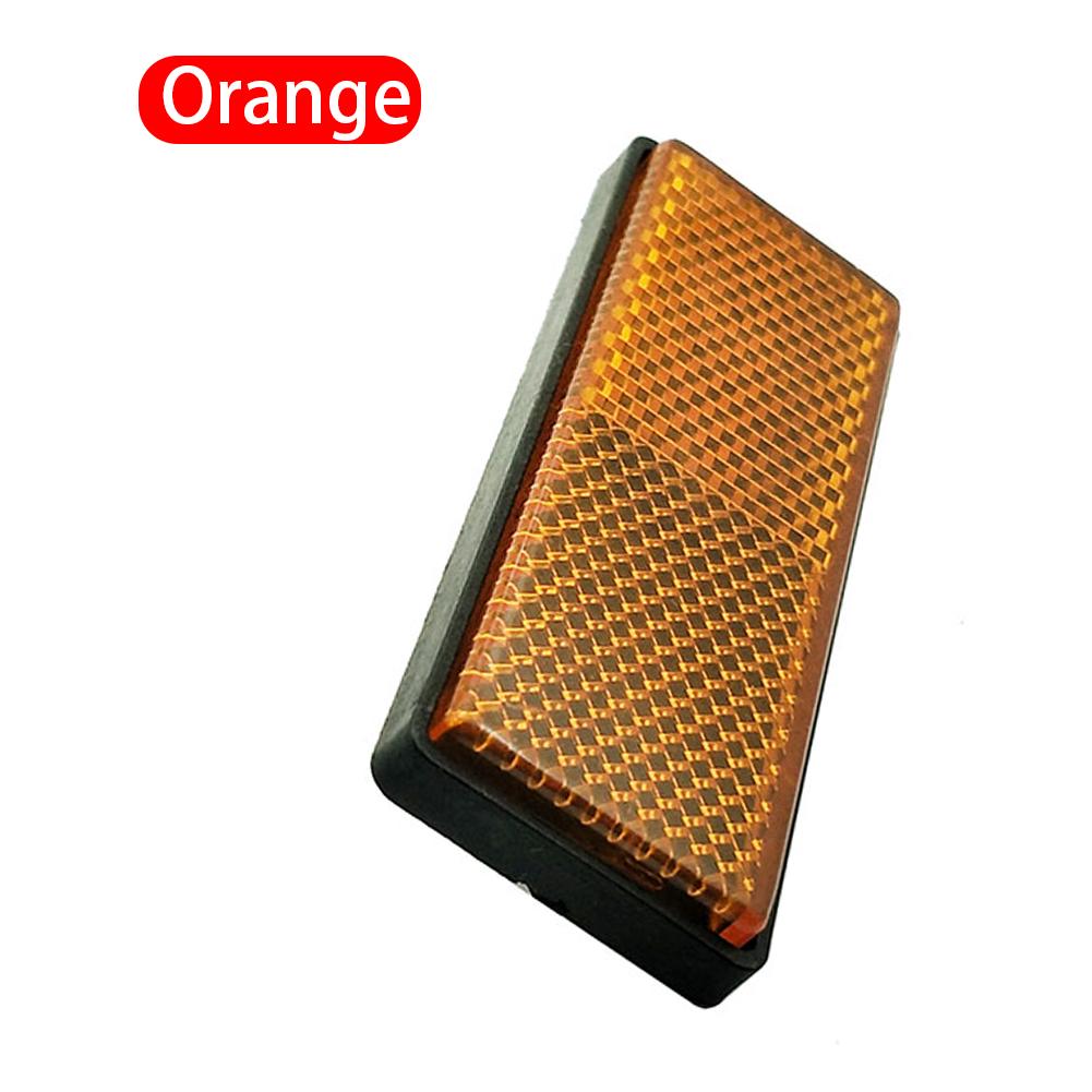 Gitterreflektoren Kunststoff Rechteckreflektoren Motorrad ATV Dirtbike Autoreflektor Sicherheitswarnung Gabelreflektoren orange