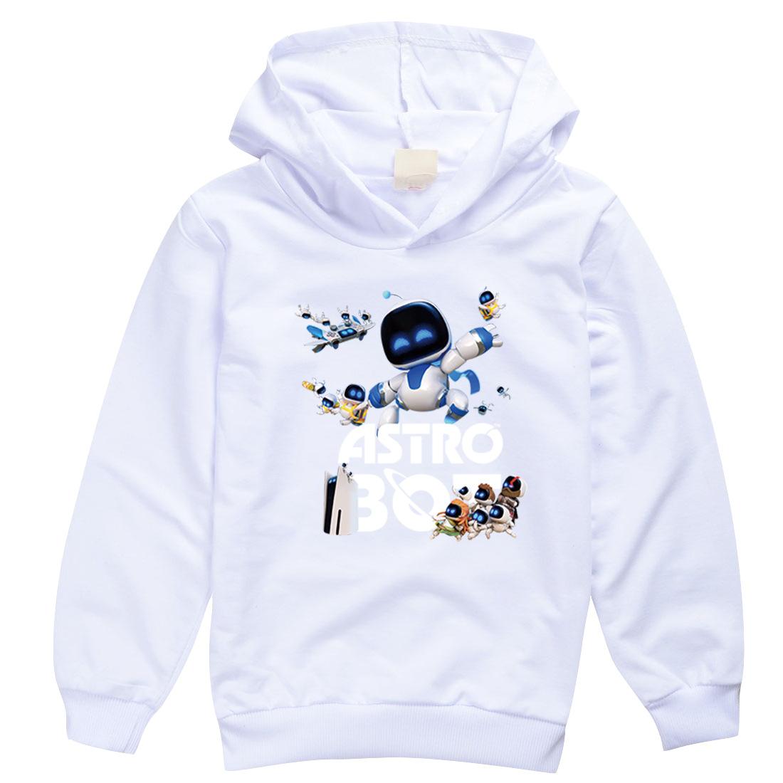 2025 Spiel Astro Bot Hoodie Kinder Comic Kleidung für Teenager Mädchen Pullover Langarm Mäntel Jungen Weiche Stoff Oberbekleidung Kinder Kleidung 130
