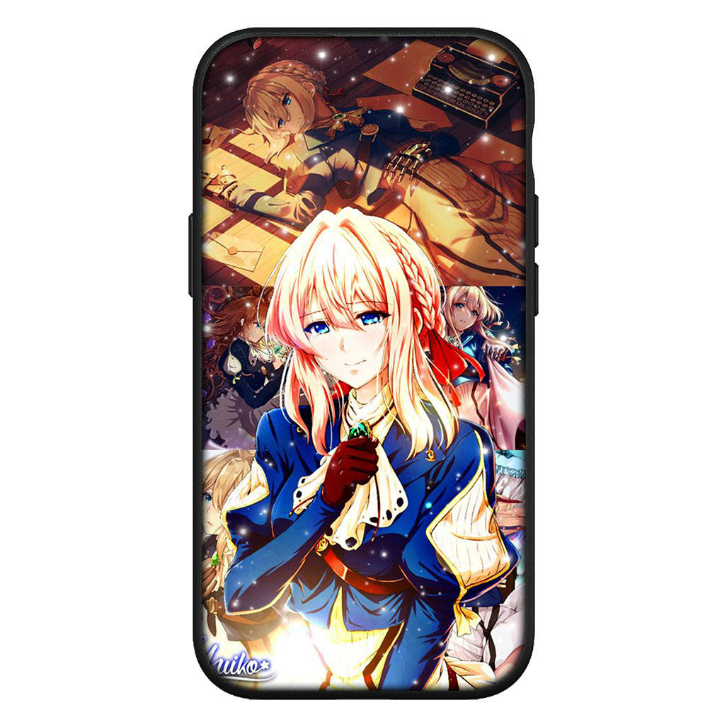Hülle für iPhone 15 14 Xiaomi Redmi Note 13 12 11 Pro Max X 8 7 9 XR Samsung Galaxy S24 S23 13C 10 OPPO A15 A54 Huawei Violet Evergarden Handyhülle for Huawei P30 Lite himmelblau