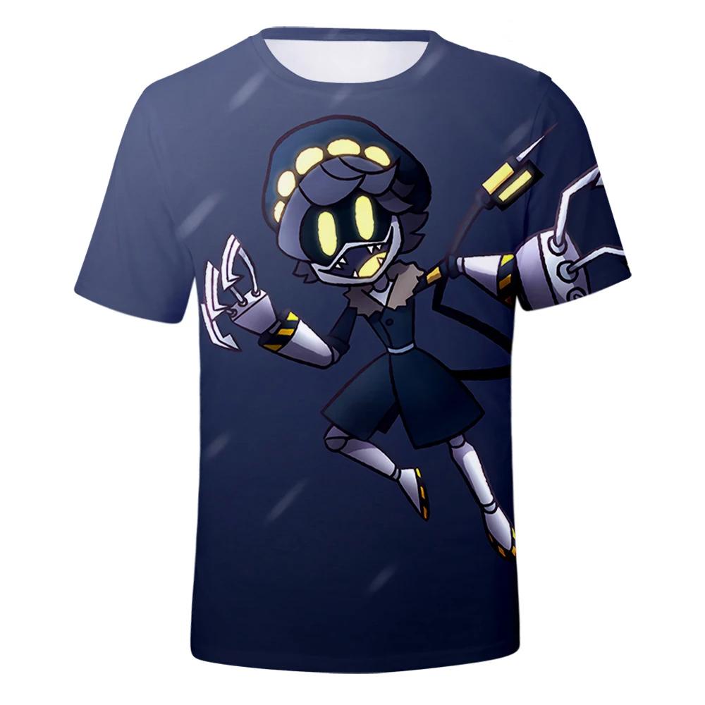 Horror Anime T-Shirts Murder Drones 3D-Druck Streetwear Herren Damen Mode Übergroßes Kurzarm-T-Shirt Kinder-T-Shirts Tops Kleidung M rot