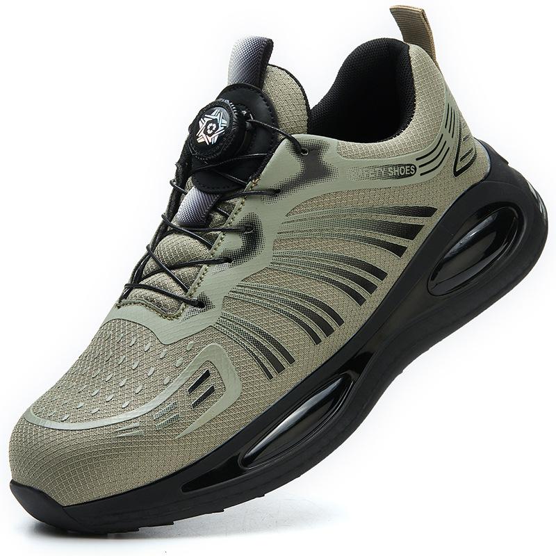 Arbeitsschuhe mit Stahlsackkopf, bruch- und durchstichfest, mit fester Unterseite, verschleißfest und reißfest, atmungsaktive Arbeitsschuhe 46