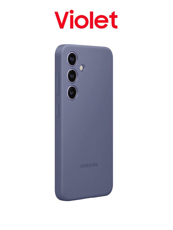 Samsung Galaxy S24 S24+ S24 Plus Silikonhülle Weiche, stoßfeste Handyhülle For Galaxy S24 Violett