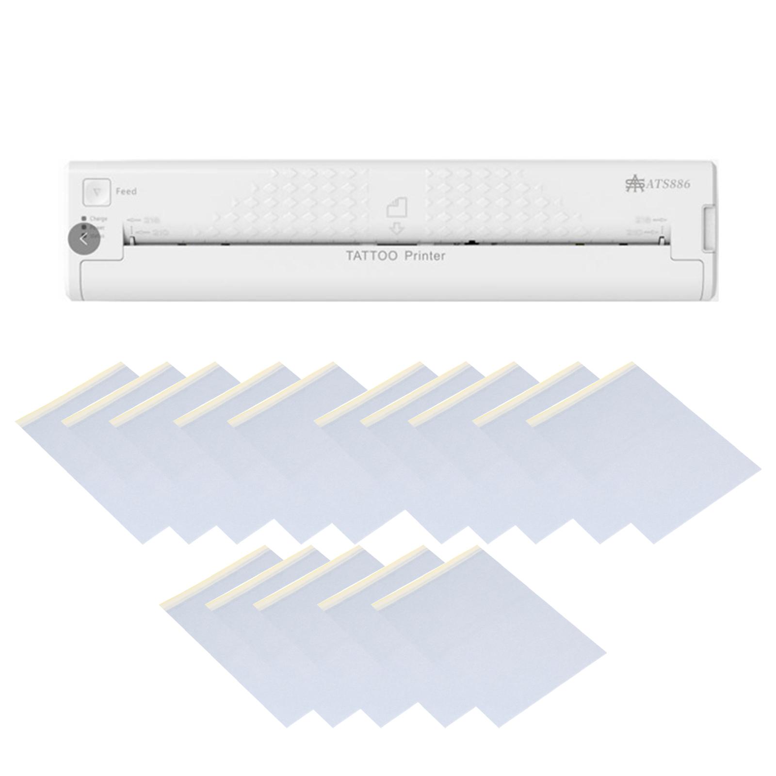 USB Tattoo Transfer Schablone Maschine BT Papier Drucker Tragbare Drucker Zeichnung Thermische Schablone weiß