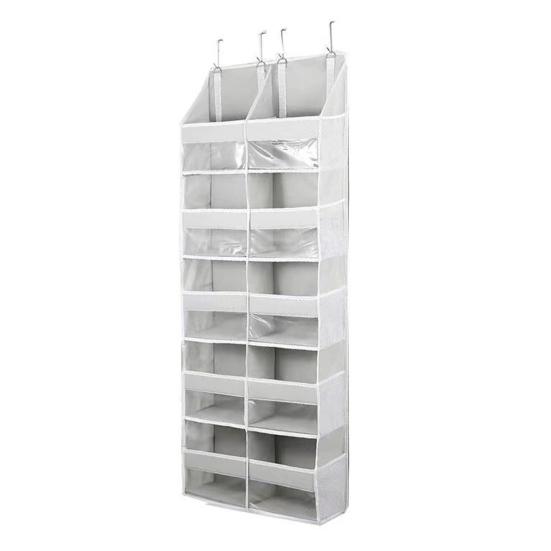 Über-die-Tür-Organizer 5-stufige Hänge-Aufbewahrungstasche Hinter der Tür 10 Fächer Über-die-Tür-Organizer für Wohnheim Kleine Wohnung weiß