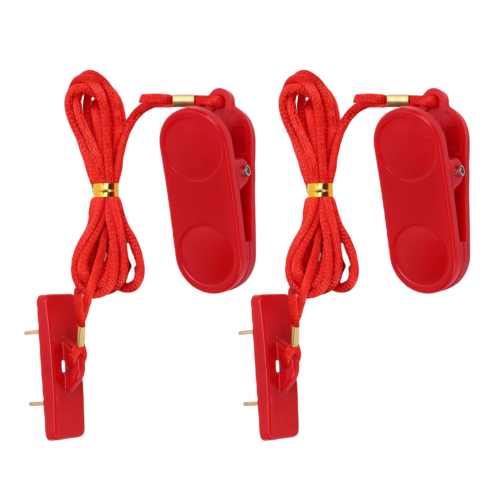 2 Stück Laufband Sicherheitsschlüssel Universal Rechteckig Doppeleinsatz Laufmaschine Notstopp