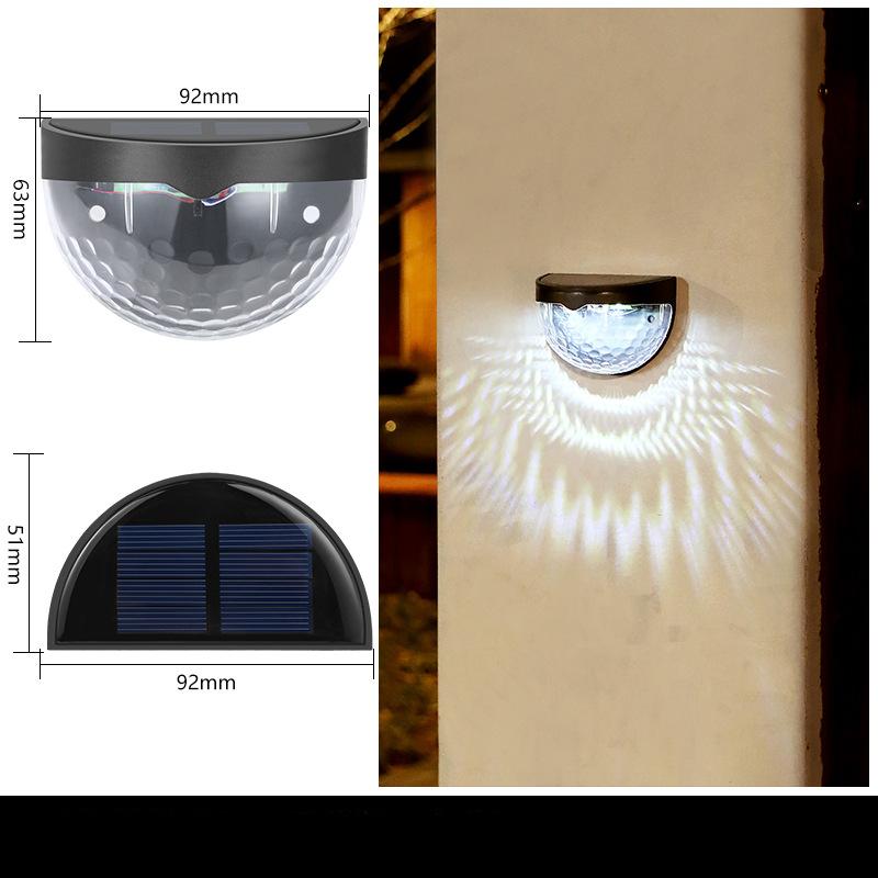 1/2/4/8Pack LED Solar Licht Outdoor Wand Lampen Energie Garten Lampen Wasserdichte Solar Zaun Lampe Dekoration Girlande 2 PCS weiß