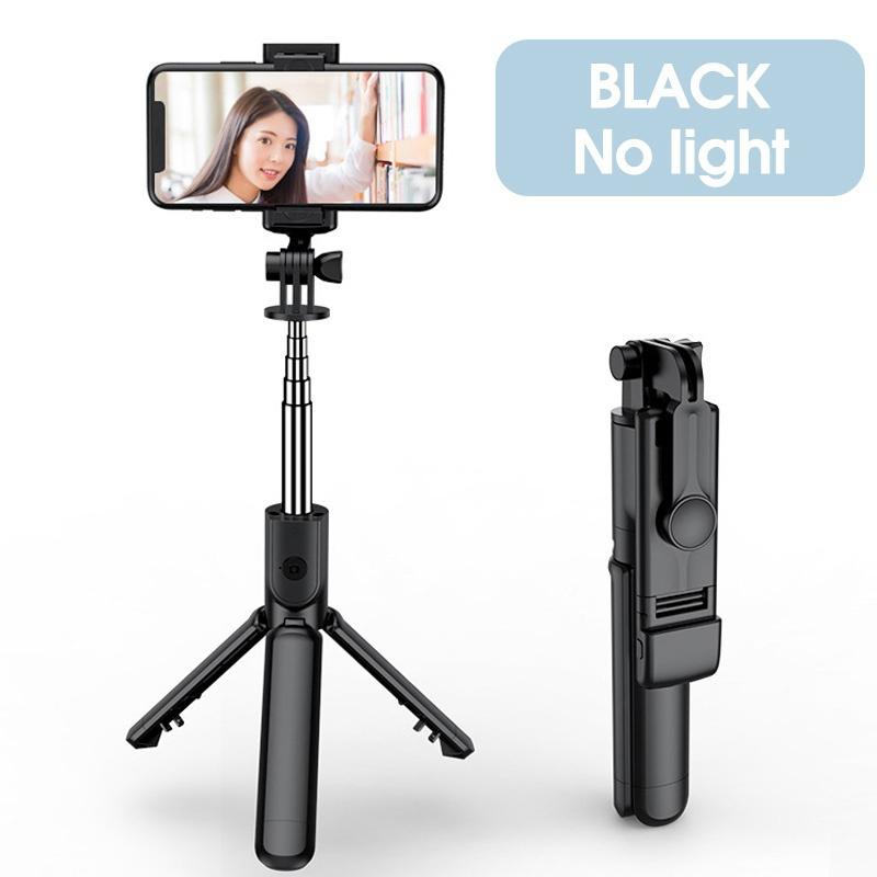 Telefonstativ und Selfie-Stick, einziehbarer Telefonstativständer, kompatibel mit IOS Android Phone Selfie Stick no light