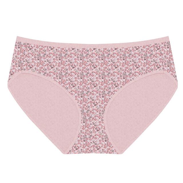 FINETOO XL-5XL Damen-Höschen mit hoher Taille, Unterwäsche aus Baumwolle, gestreift, Baumwolle, Dessous-Slip, antibakterielle Unterhose, weiche Dessous 2XL