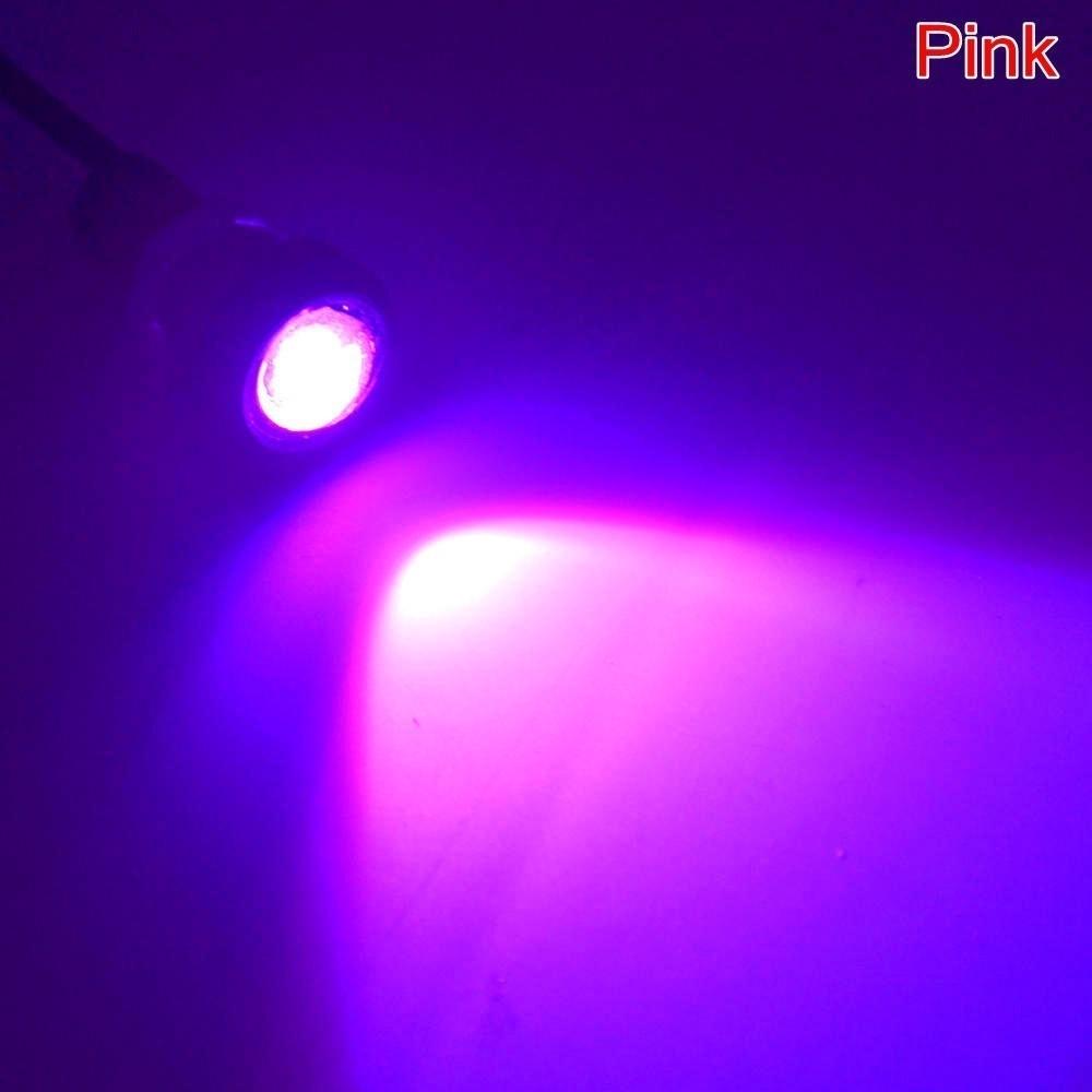 2Pcs 23mm 18mm Eagle Eye Licht Auto Led Tagfahrlicht Backup Motor Parkplatz Nebel Lampen 2X 23mm LED rosa