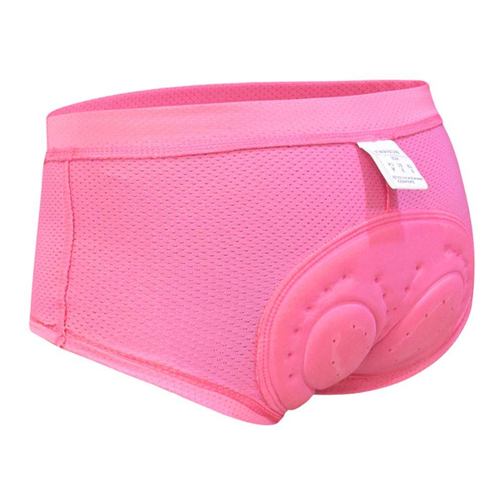Unterwäsche Damen Radhose Radunterwäsche 3D Gelgepolsterte Hose Damen Fahrradhose L rosa