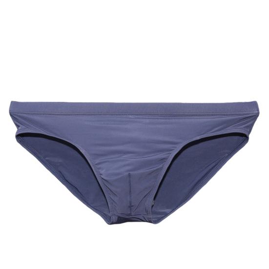 Herren Slips Low Rise Slim Fit Hohe Elastizität Unterwäsche Einfarbig Eisseide Transparente Höschen Sommer Ultradünne Unterwäsche L gray