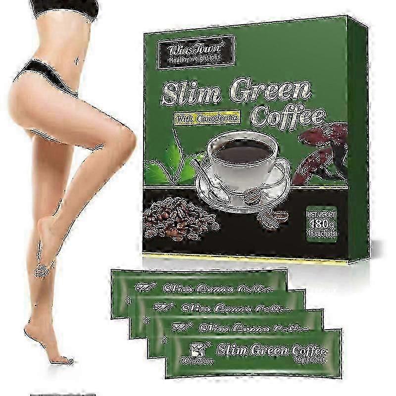 18-54 Stück Grüner Kaffee Grüner Schlankheitskaffee mit Ganoderma Kaffee zum Abnehmen für Frauen und Männer 1 Box