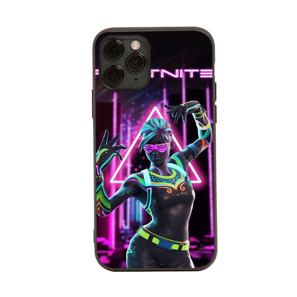 Hülle für iPhone 16 15 Plus 14 13 12 11 Pro 8 7 6S 6 SE 5S X XR XS Max Realme C30 C33 C31 9I Schwarze Softcover FI3 Fortnite Funny iPhone 11 kamelfarben