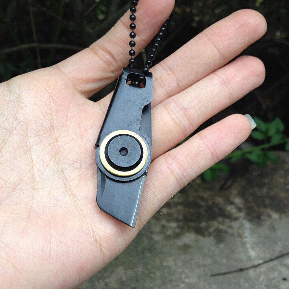 Mini-Taschenmesser, zusammenklappbarer Schlüsselanhänger, moderner Schlüsselanhänger, Klingenwerkzeug 1 Pcs