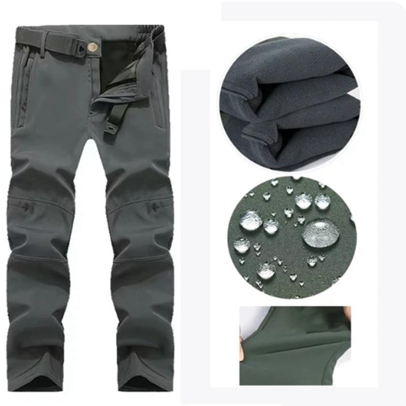 Herren Winter Softshell Taktische Wasserdichte Jacken Männlichen Kapuze Mantel Kampf Angeln Wandern Camping Klettern Skifahren Hosen Hosen S dunkelgrau
